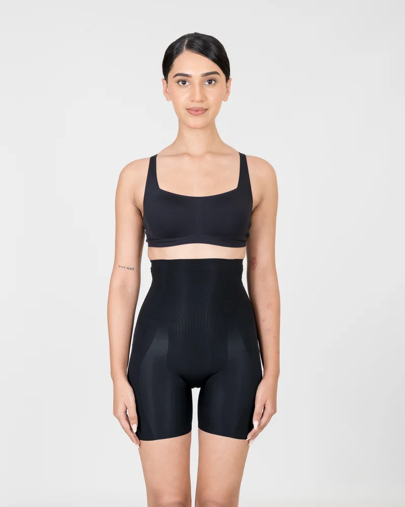 Shapercult Store Black High-Waisted Shaping Shorts for Women